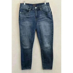 Lucky‎ Brand Jeans Women's Sz 6/28 Skinny Mid Rise Stretchy Faded Blue Denim